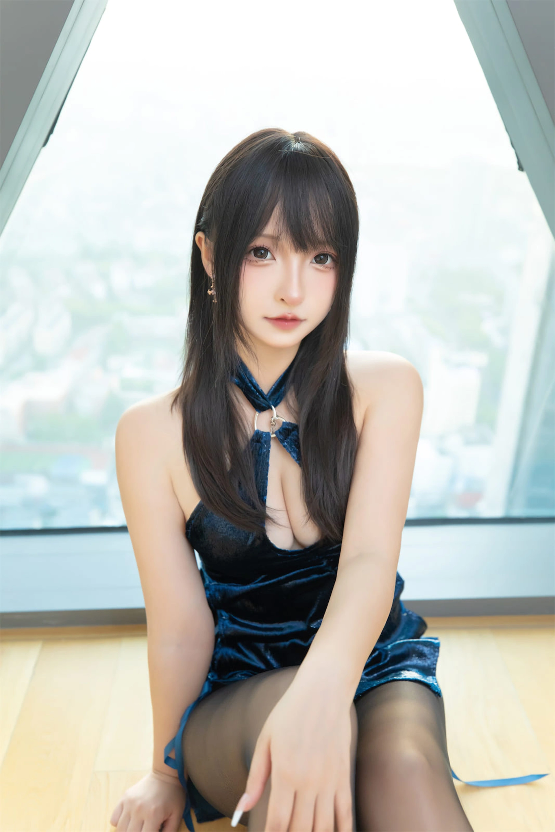 神楽坂真冬 - NO.152 蓝衣旗袍 1